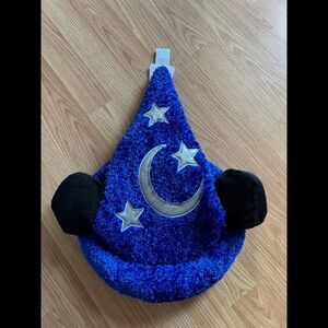 Blue Mickey Wizard Hat with Stars and Moon